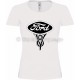 Tee-shirt blanc Femme Ford V8