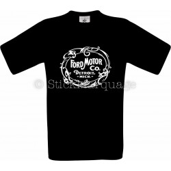 Tee-shirt Ford Motor Co. Detroit noir homme