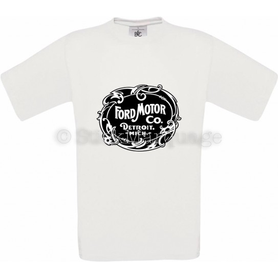 T-shirt Ford Motor Co. Detroit blanc homme