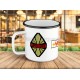 Tasse métal émaillée VéloSolex