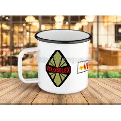 Tasse métal émaillée VéloSolex