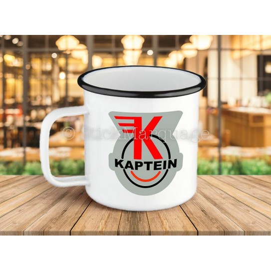 Tasse métal émaillé Kaptein
