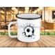 Tasse expresso droit au but en métal émaillé