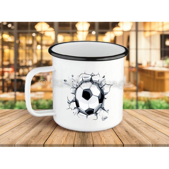 Tasse expresso droit au but en métal émaillé