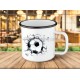Tasse expresso droit au but en métal émaillé