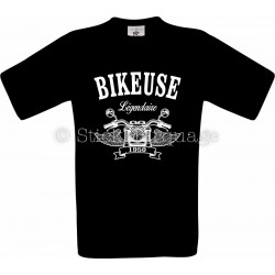 T-shirt Bikeuse Moto Légendaire