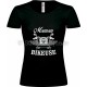 T-shirt noir Maman Bikeuse Moto