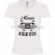 T-shirt blanc Mamie Bikeuse Moto