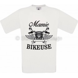 T-shirt blanc Mamie Bikeuse