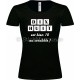 Tee-shirt F noir 18ème Anniversaire Scrabble
