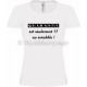 Tee-shirt F blanc 40ème Anniversaire Scrabble