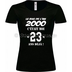 Tee-shirt Anniversaire 23 ans Le Bug de l'An 2000