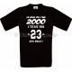 Tee-shirt Noir Le Bug de l'An 2000 23 ans