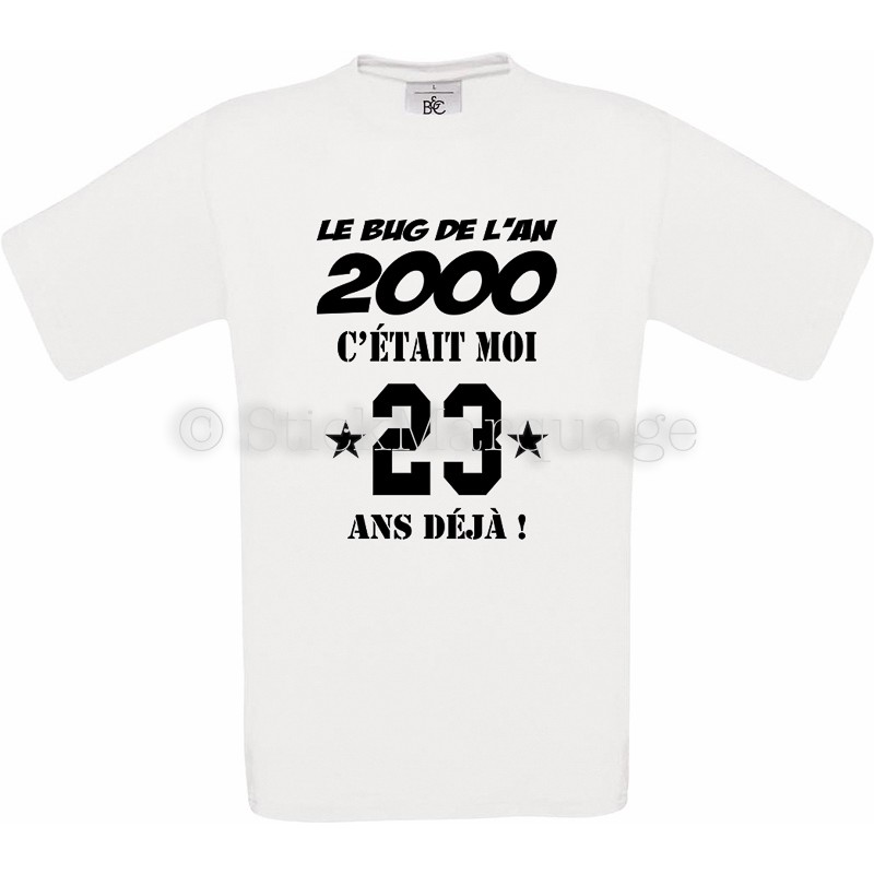 T-shirt Anniversaire 30 Ans La Naissance des Légendes blanc homme