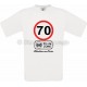 Tee-shirt Homme Anniversaire 70 Ans limitation de vitesse