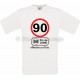 Tee-shirt Homme Anniversaire 90 Ans limitation de vitesse